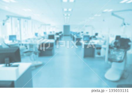 Defocused image of dental office Defocused image of dental office 135033131