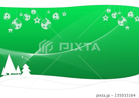 Fir trees with snow flakes Fir trees with snow flakes 135033164