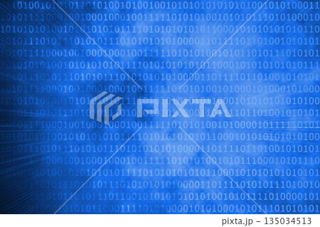 Glowing futuristic binary code 135034513