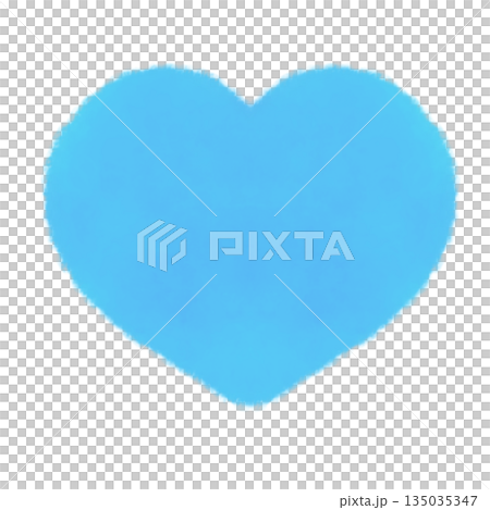 Cute blue heart symbol watercolor illustration material Cute blue heart symbol watercolor illustration material 135035347