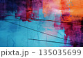 Textured vibrant abstract background 135035699