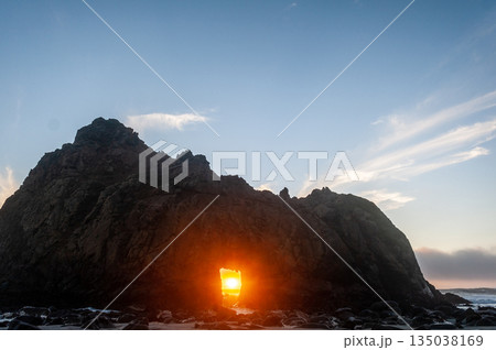 Sunset at Pfeiffer beac 135038169