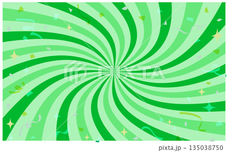 緑のパーティーサンバースト背景イラスト 緑のパーティーサンバースト背景イラスト 135038750