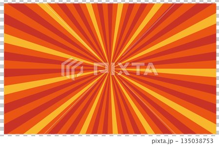 Red Sunburst Illustration 135038753