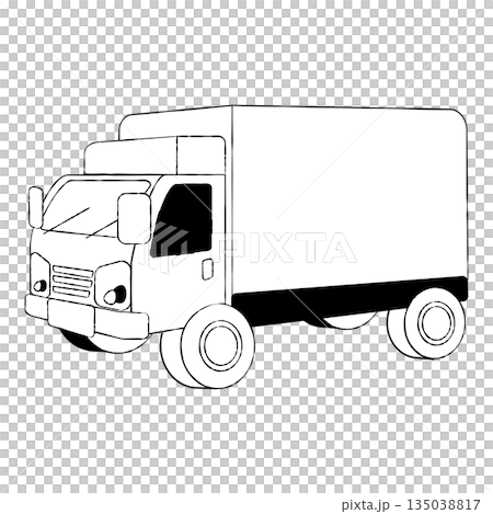 送貨卡車插圖 135038817