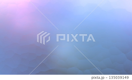青と紫の幻想的な多角形クリスタル背景 135039149