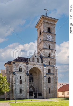St. Michael Roman Catholic Cathedral in Autumn Alba Iulia 135039385
