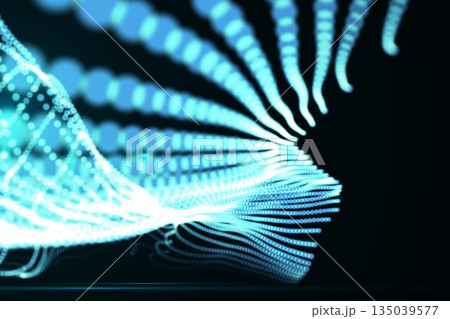 Abstract blue glowing black background Abstract blue glowing black background 135039577