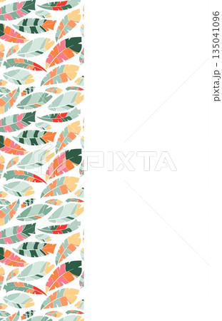 Composite image of lcolorful leaf pattern Composite image of lcolorful leaf pattern 135041096