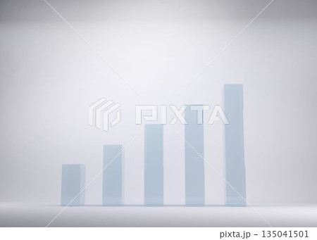 Bar chart depicting growth 135041501