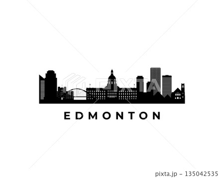 Vector Edmonton skyline. 135042535