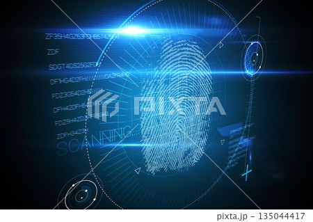 Digital security finger scan 135044417