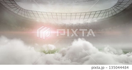 Graphic image of stadium at dusk Graphic image of stadium at dusk 135044484