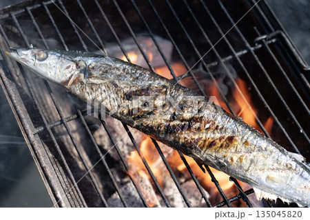 秋刀魚の炭焼き 秋刀魚の炭焼き 135045820