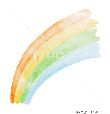 Rainbow brushstroke with soft colors, isolated, hand painted watercolor clipart. Ideal for artistic designs, fantasy themes, nursery decor, and creative projects Rainbow brushstroke with soft colors, isolated, hand painted watercolor clipart. Ideal for artistic designs, fantasy themes, nursery decor, and creative projects 135045998