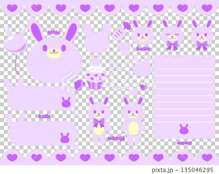紫色兔子套裝 紫色兔子套裝 135046295