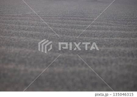 穏やかに広がる砂浜のうねり 135046315