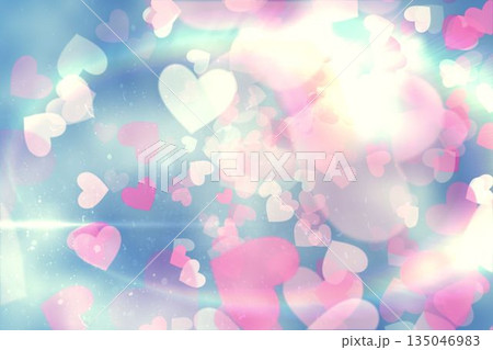 Digitally generated Valentines heart design 135046983