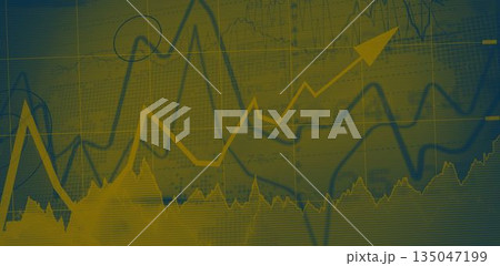 Abstract of rising arrow sign 135047199