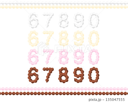 生クリームフォント（67890） 135047555