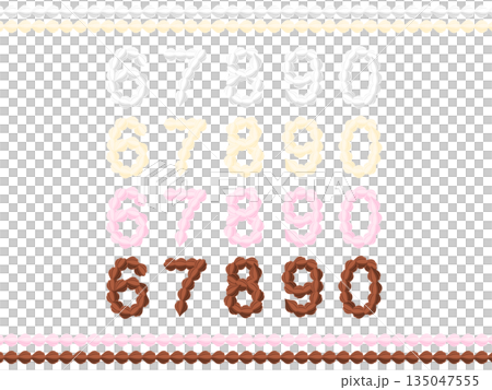 生クリームフォント（67890） 135047555