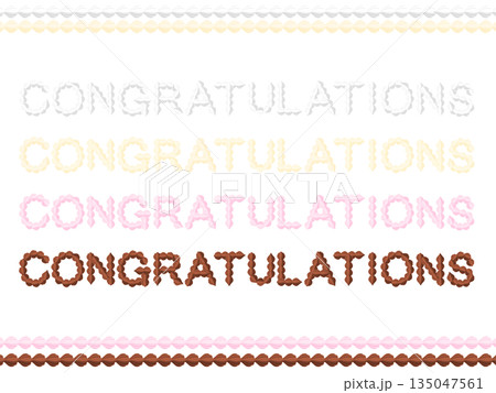 生クリームフォント（CONGRATULATION） 135047561