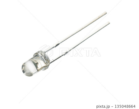 LED close-up, on a white isolated 135048664