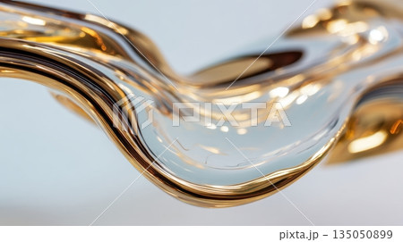 Sculpture made of glass and metal Sculpture made of glass and metal 135050899
