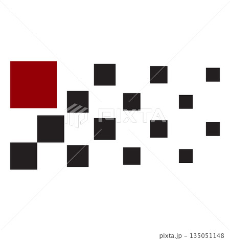 Racing stripes, vector race start and finish flag, black, red and white checkers, checkered flag sport car decal stripes 135051148