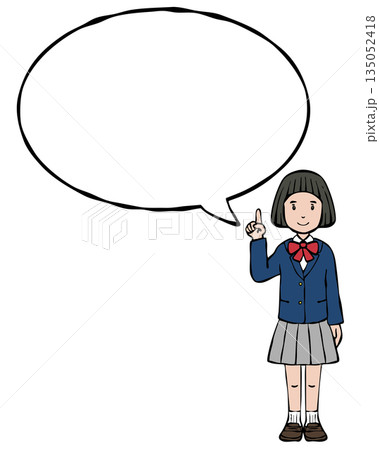 女の子制服　ブレザー　吹き出し付き 135052418