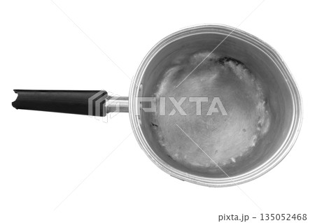 Pot with handle isolated on white background 135052468