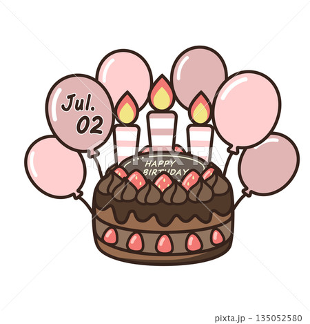 誕生日チョコケーキ 誕生日チョコケーキ 135052580