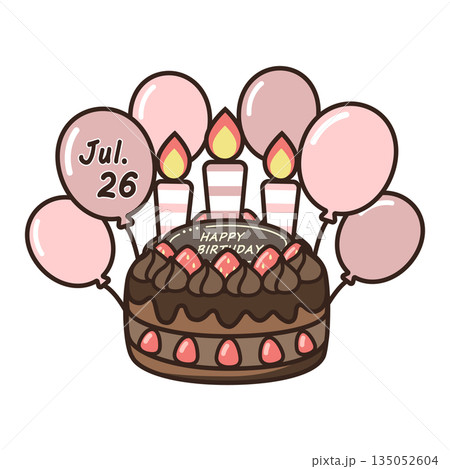 誕生日チョコケーキ 誕生日チョコケーキ 135052604