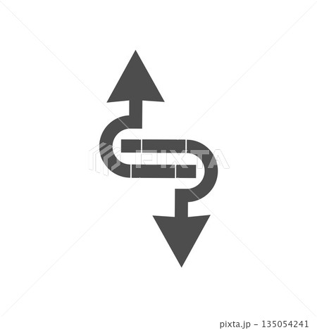 arrow icon in simple style arrow icon in simple style 135054241