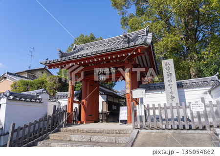 乙訓寺　山門　紅葉の季節 135054862