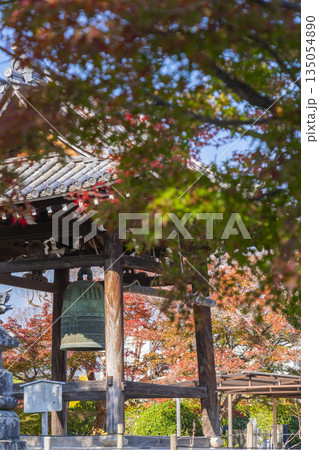 乙訓寺 鐘楼 紅葉の季節 乙訓寺 鐘楼 紅葉の季節 135054890