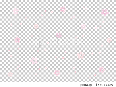 シンプルな桜の背景素材 シンプルな桜の背景素材 135055389
