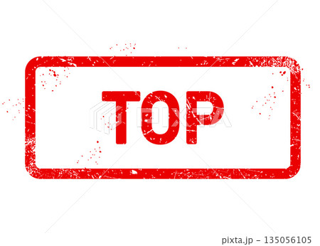 Top stamp, best ot premier seal, superior or top-tier shabby stamp, vector 135056105