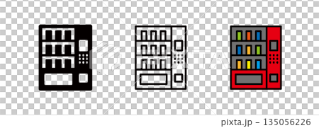自動販賣機圖標 135056226