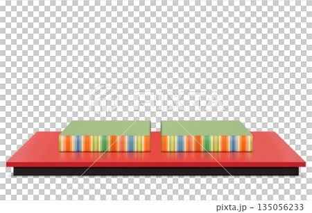 雛祭插畫 逼真的3D雛人偶 135056233