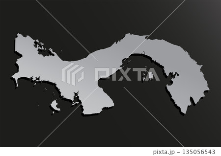 Map Panama, template American outline country 135056543