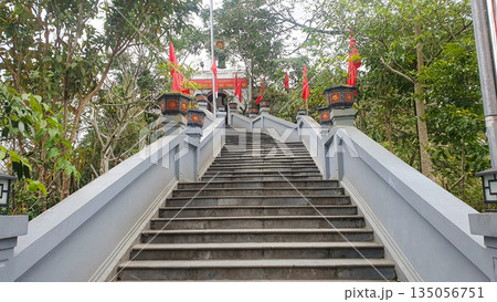 Temple Of Heroes And Martyrs Of The Vi Xuyen Front At The High Point 468 In Ha Giang, Vietnam Temple Of Heroes And Martyrs Of The Vi Xuyen Front At The High Point 468 In Ha Giang, Vietnam 135056751