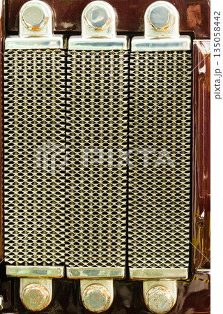 Close up on radiator element detail. 135058442