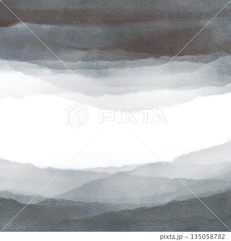 Abstract Gray Watercolor Texture Background Minimal Horizontal 135058782