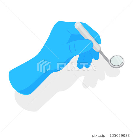 3D Isometric Flat Set of Doctors Hands. Item 4 3D Isometric Flat Set of Doctors Hands. Item 4 135059088