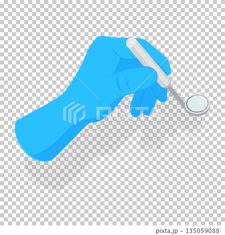 3D Isometric Flat Set of Doctors Hands. Item 4 3D Isometric Flat Set of Doctors Hands. Item 4 135059088