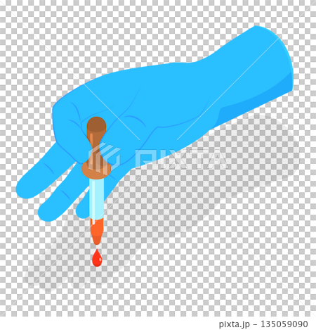3D Isometric Flat Set of Doctors Hands. Item 2 3D Isometric Flat Set of Doctors Hands. Item 2 135059090
