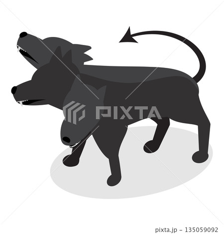 3D Isometric Flat  Set of Underworld Objects. Item 6 135059092