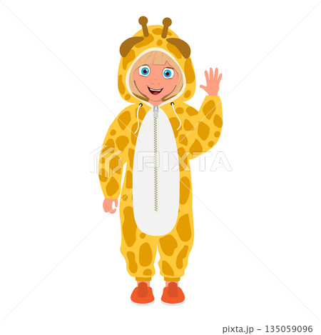 3D Isometric Flat  Illustration of Cute Pajamas For Kids. Item 5 135059096