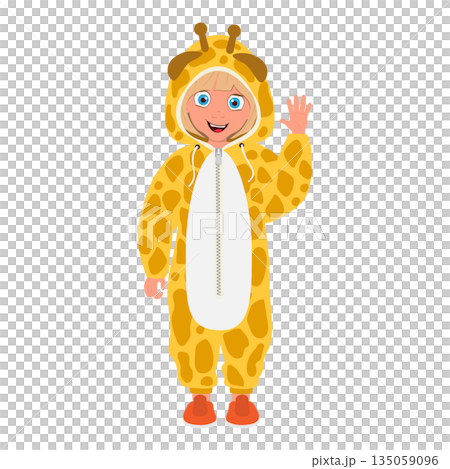 3D Isometric Flat  Illustration of Cute Pajamas For Kids. Item 5 135059096
